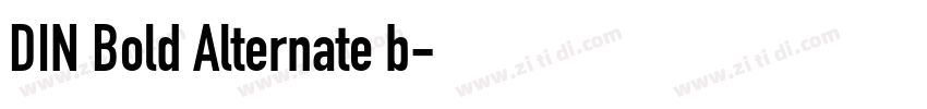 DIN Bold Alternate b字体转换